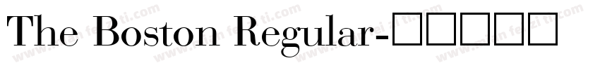 The Boston Regular字体转换